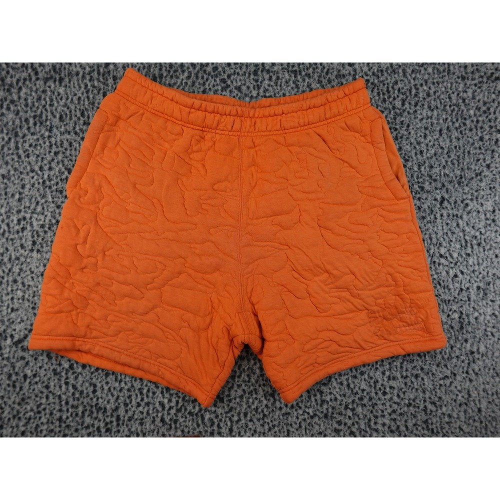 Billionaire Boys Club Quilted Sweat Shorts Mens Large Orange Textured Camo‎